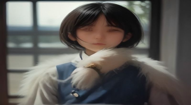 蘑菇视频官网主界面展示，蓝紫渐变背景下高清短视频瀑布流排列整齐，界面简洁无广告干扰，科技感强